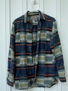 The Territory Ahead Men S Plaid Button Up Shirt Small Long Sleeve Earthy